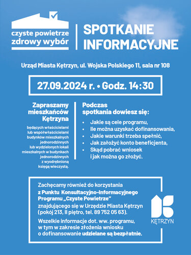 Spotkanie informacje ws. Programu „Czyste Powietrze”.